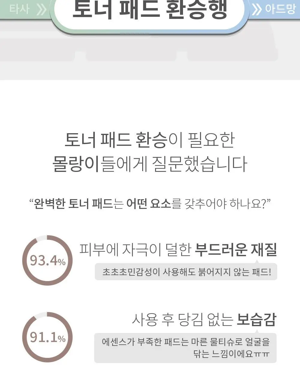 [수분진정] 아드망 마린 켈프 아쿠아 모이스처 토너패드 60매 상세페이지 6